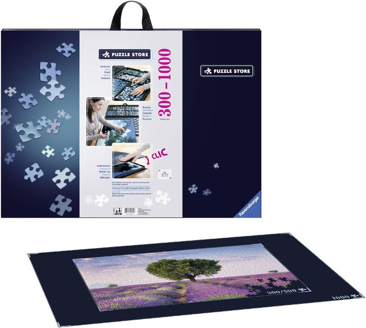 Ravensburger Puzzlemappe für Puzzles mit bis zu 1000 Teilen, Kombination aus Puzzle-Sortierschale &