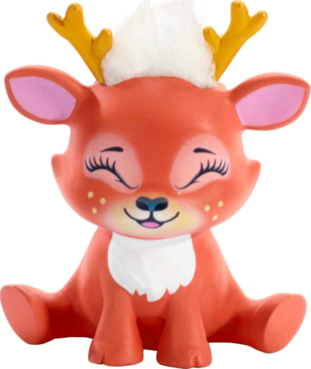 Enchantimals FXM75 - Danessa Deer Puppe & Sprint Figur, Puppe (15cm), Lange Violette Zöpfe, Tierohre