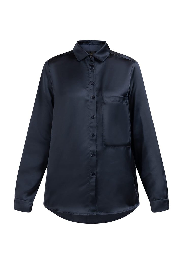 baradello Damen Hemdbluse L Navy, L Navy
