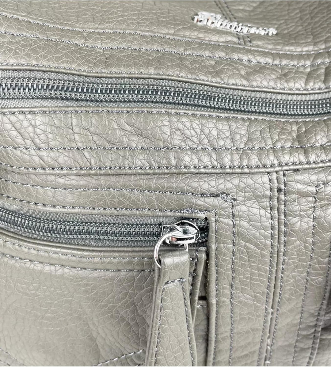 kennydoo Rucksacktasche I 2in1 Damen Rucksack und Handtasche in Einem I Schultertasche einfarbig uni