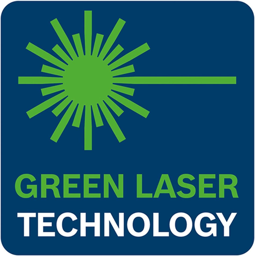 Bosch Professional Kreuzlinienlaser GCL 2-15 G (grüner Laser, Innenbereich, mit Lotpunkten, Arbeitsb