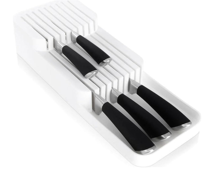 Messerorganizer für 18 Messer – zweistufiger Messerblock für Küchenschublade oder freistehend, rutsc