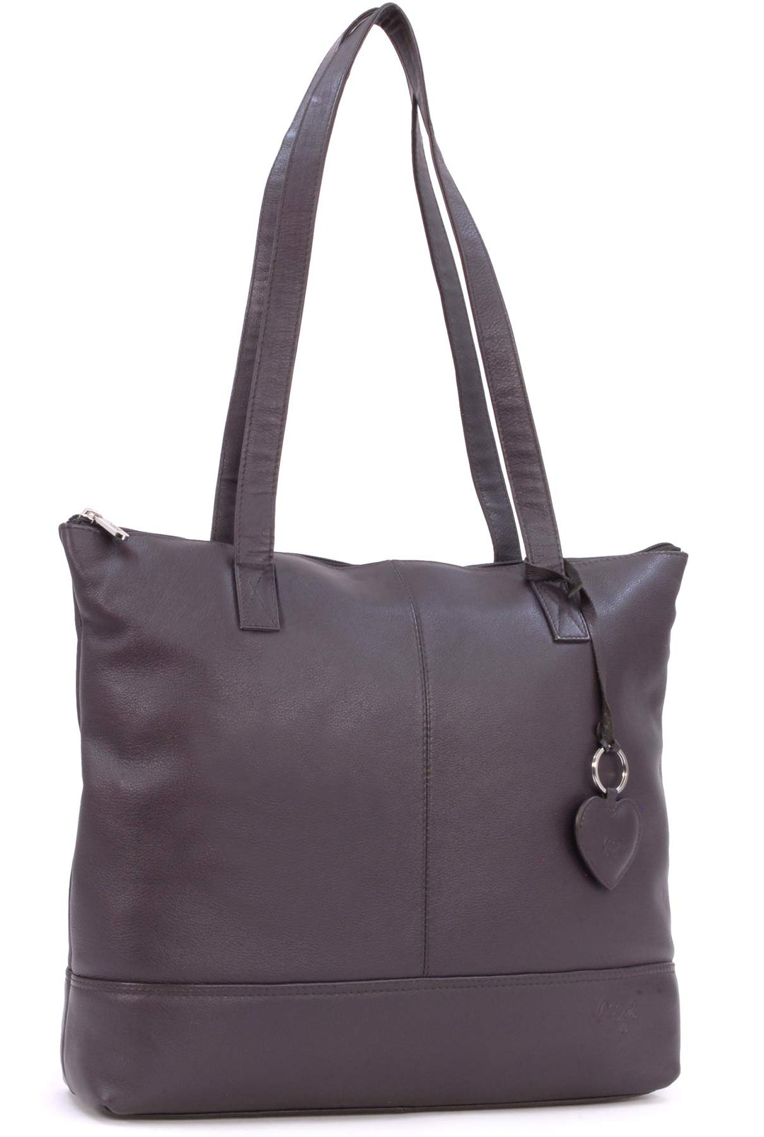 Gigi - Leder - Damenhandtasche/Schultertasche/Tote - OTHELLO 9101" Dunkelbraun, Dunkelbraun