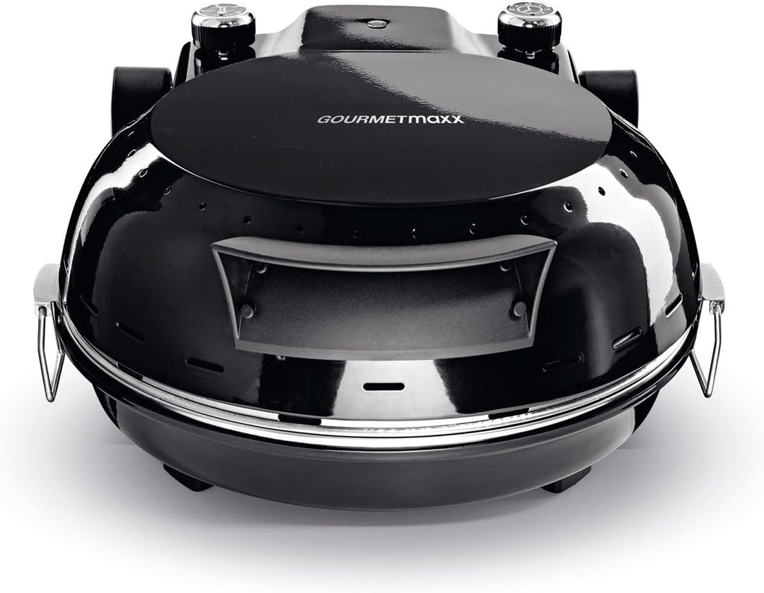 GOURMETmaxx Elektrischer Pizza-Ofen | Bis zu 420°C - Mit Pizzastein, Temperatureinstellung & 30min.