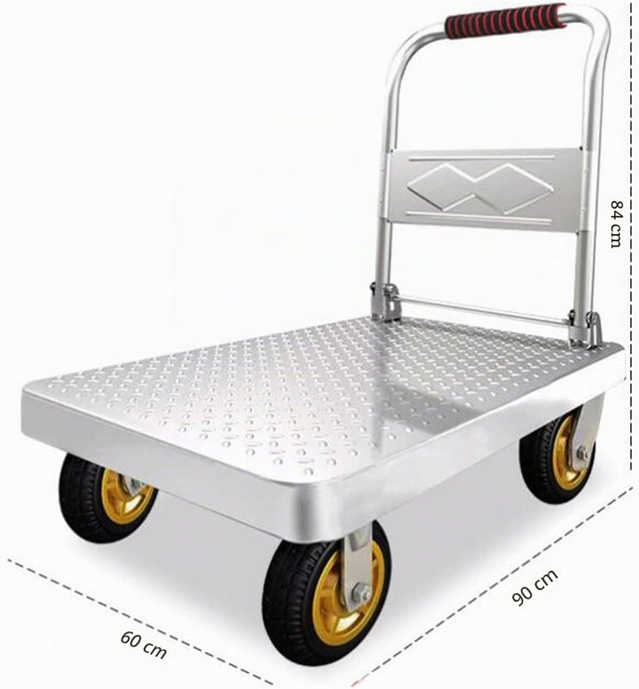 Klappbarer Plattformwagen,Push Cart mit 360°Drehrädern,Garage Lager bewegliches Plattform-Handwagen,