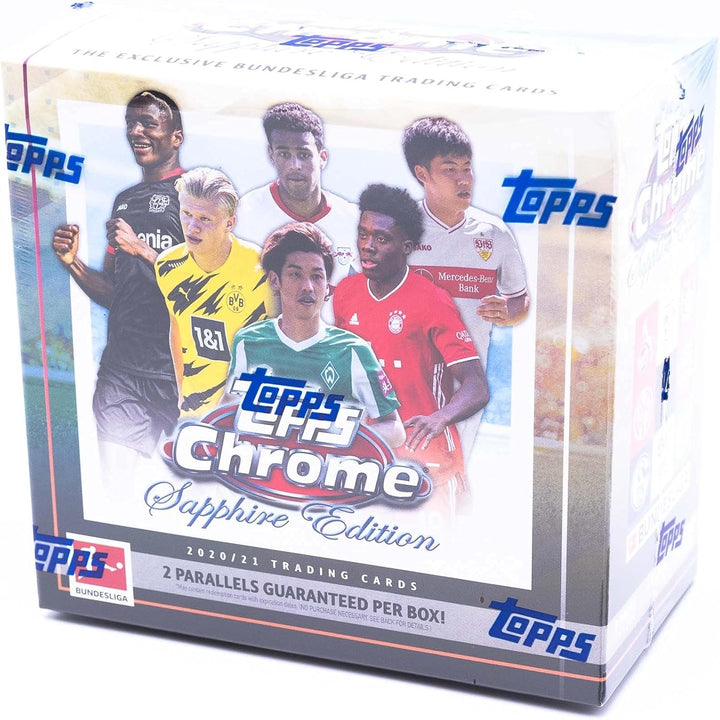 Topps 2020/21 Chrome Bundesliga Sapphire Soccer (Fussball) Hobby Box