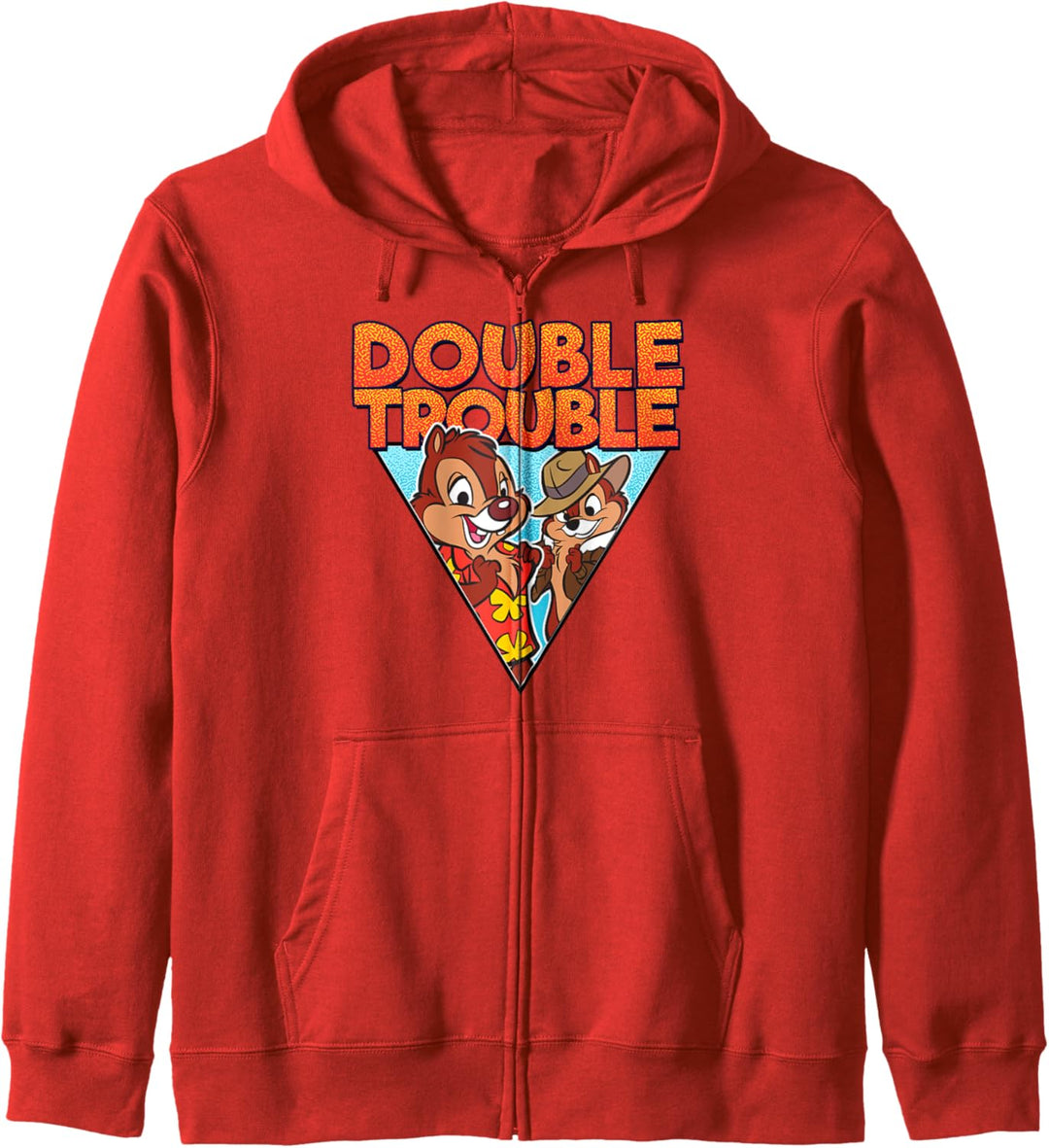 Disney Chip 'N Dale Double Trouble Text Kapuzenjacke