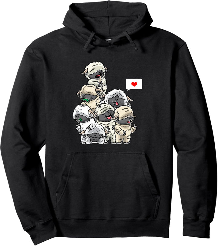 Walliser Schwarznasenschaf Schafe Pullover Hoodie