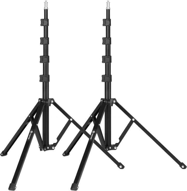 TARION Lichtstativ 180 cm Aluminium Lampenstativ Traglast 8 kg für Studio Outdoor Fotografie Ringlic