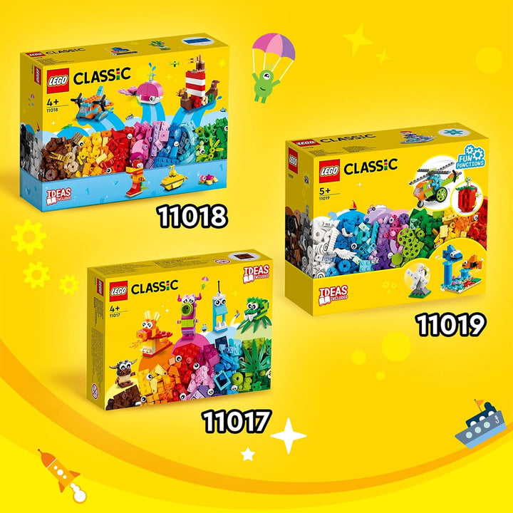 LEGO Classic Kreative Monster Kreativ-Set Steinen, Box mit Bausteinen für Kinder ab 4 Jahre, Konstru