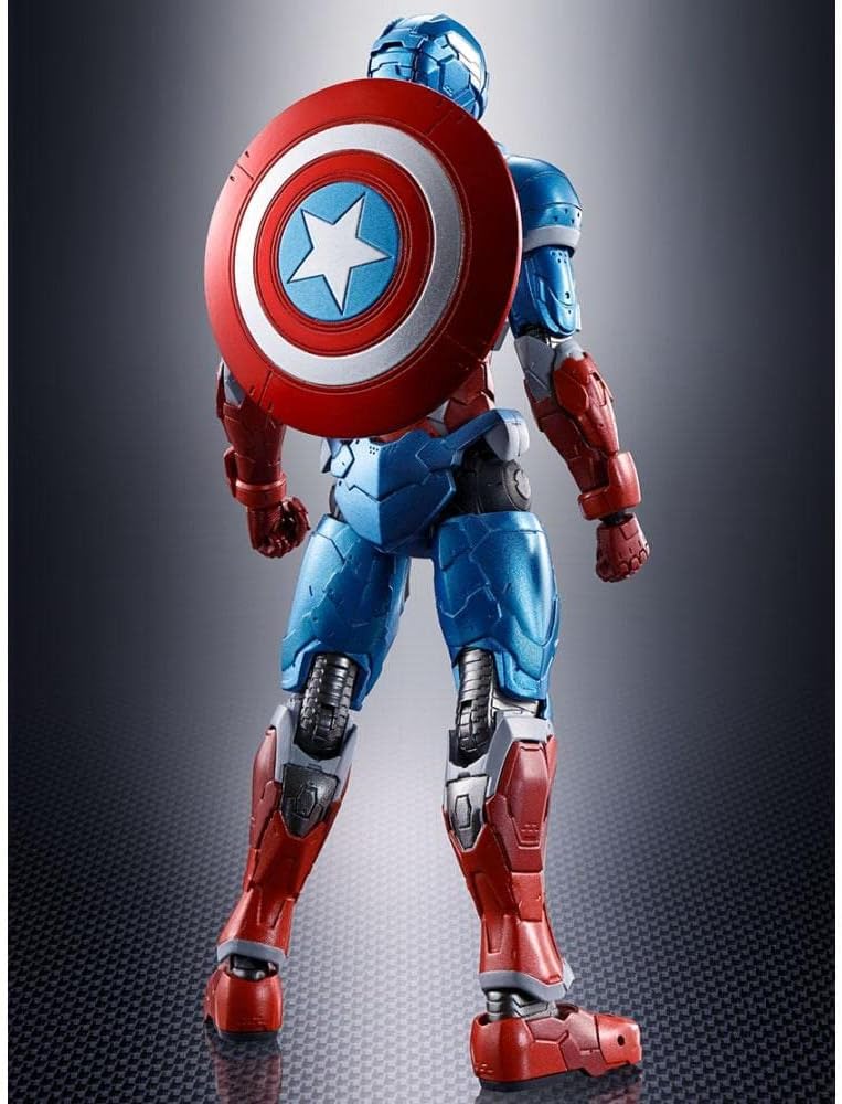 Figur SH Figuarts Captain America Tech-On Los Vengadores Avengers Marvel 16cm