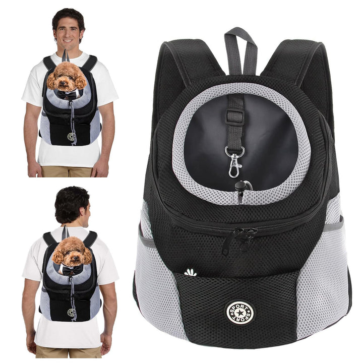 PETCUTE Hundetragerucksack,Verstellbarer Haustier Rucksack für Kleine Hunde und Katzen,Gepolsterter