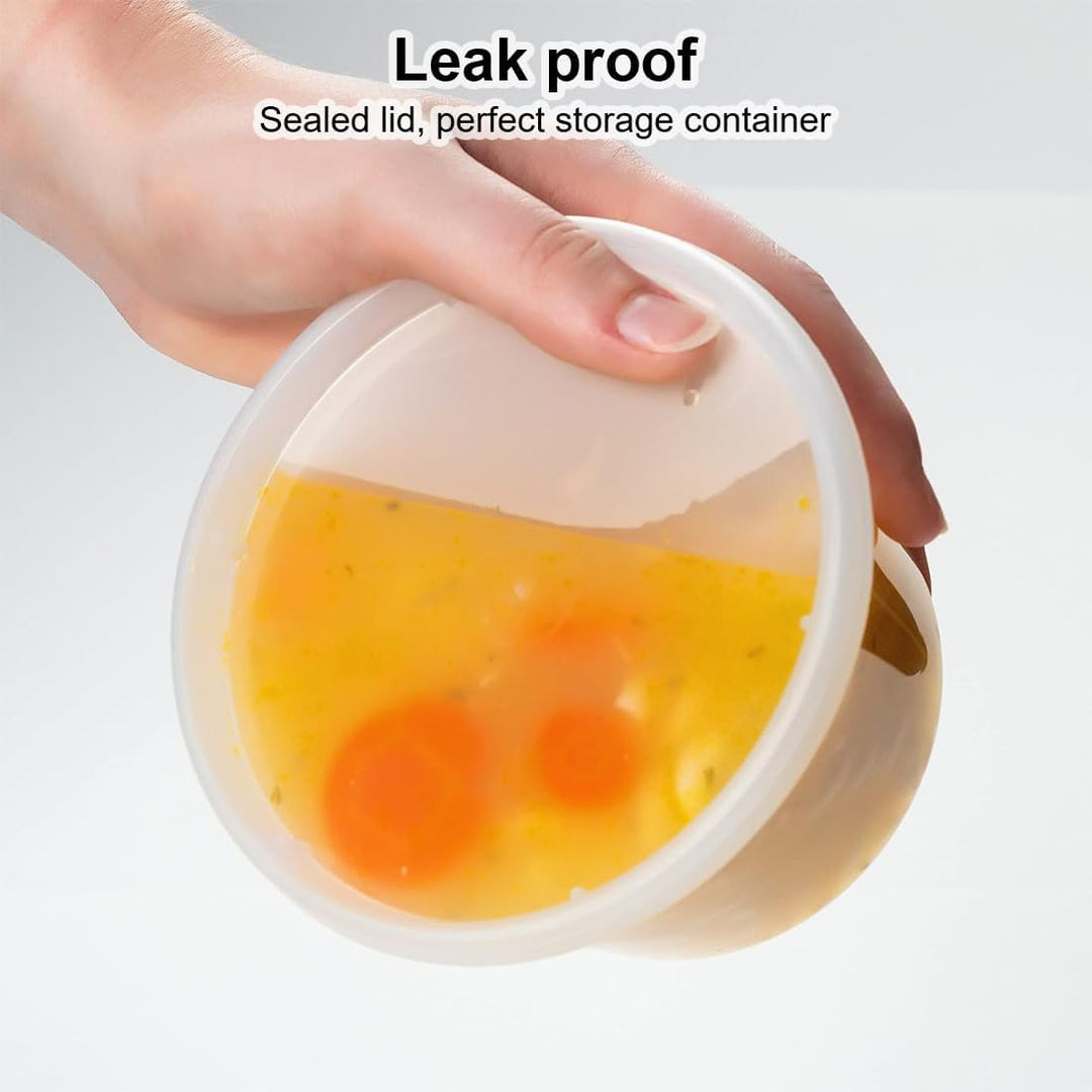 YOYEAH 40 Stück Kunststoffbehälter mit Deckel - 530ml/16oz Wiederverwendbare Aufbewahrungsbecher für