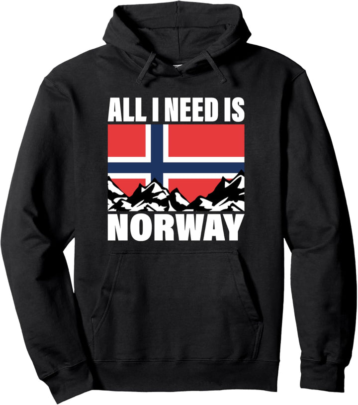 All I need is Norway Norwegen angeln Pullover Hoodie