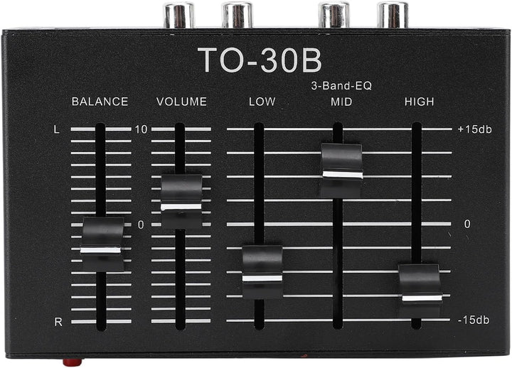 3-Band Equalizer, Stereo Klangverbesserung, Hi-Fi Vorverstärker, Lautstärkeregler für Lautsprecher K