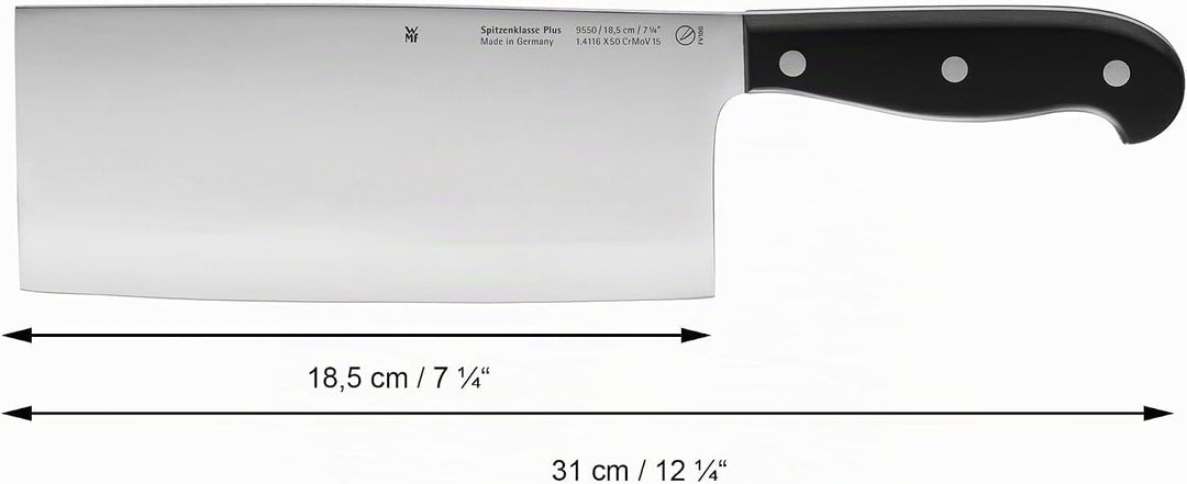 WMF Spitzenklasse Plus Chinesisches Kochmesser 31 cm, Made in Germany, Messer geschmiedet, Performan