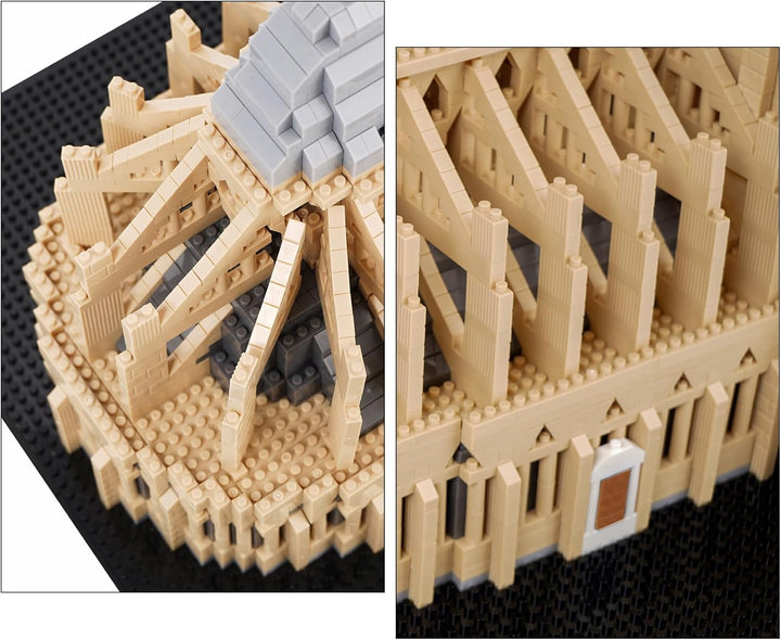 LULUFUN Building Blocks Set Notre Dame de Paris World-Famous Architecture Building Set Mini Building