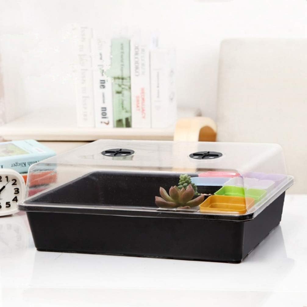 HEMOTON Anzuchtkasten Zimmergewächshaus 20pcs Kleine Anzuchttöpfe mit Deckel Pflanzen Anzucht Topfpl