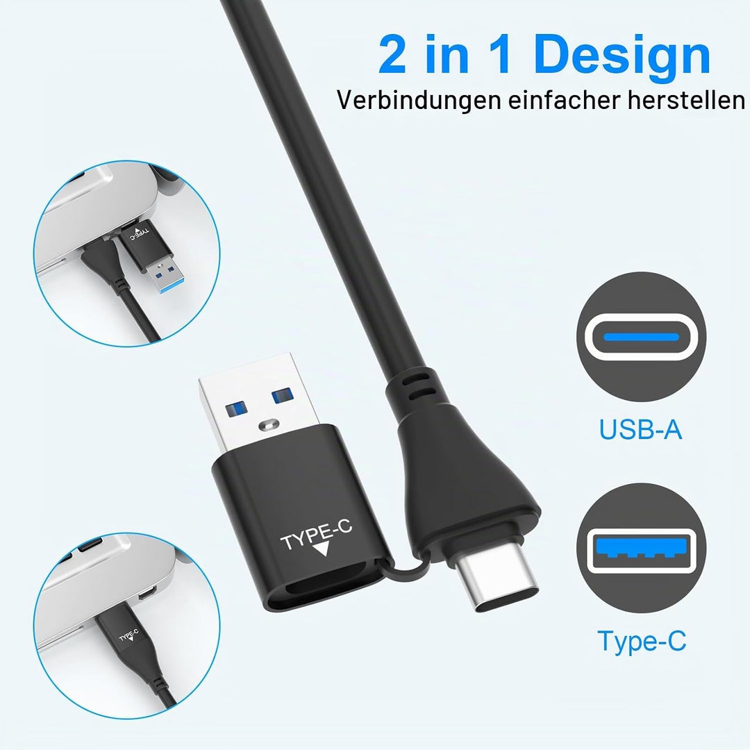 USB3.0 USB C Multi Card Reader, 7-in-1 kartenlesegerät zu SD TF Micro SD CF MS MMC Karte, Unterstütz