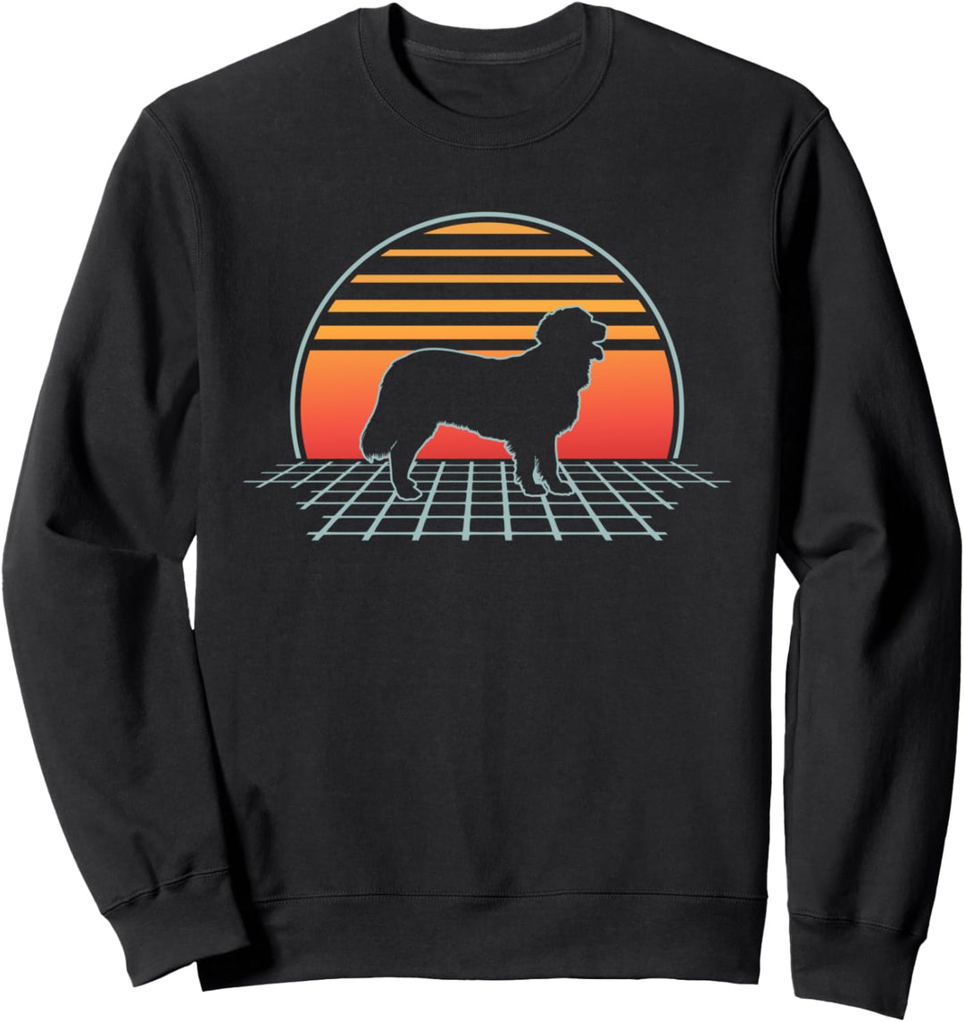 Golden Retriever Dog Lover Retro Vintage Silhouette Sweatshirt