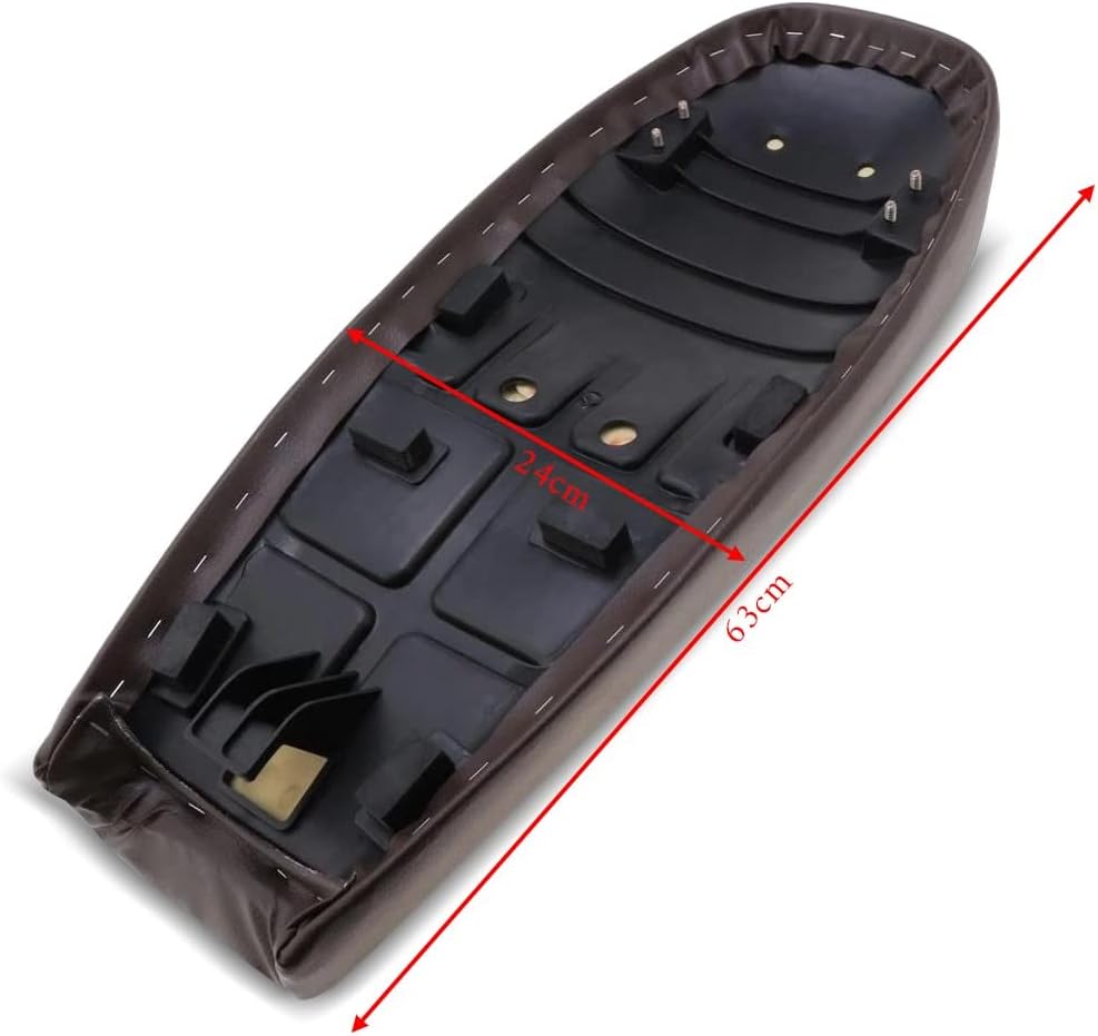 Sitzbank kompatibel für Cafe-Racer + Scrambler Umbau Craftride SL5 Flat dunkel braun