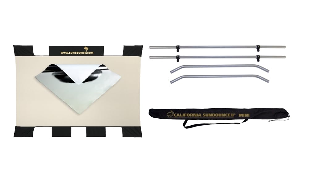 Sunbouncer Mini Kit silber - Rückseite weiss (nahtlos) silber Rückseite weiss Single, silber Rücksei