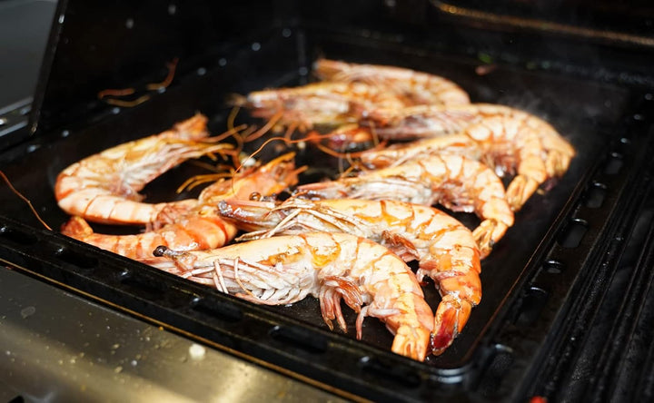 SANTOS einsetzbare Grillpfanne/Einsatzpfanne mit Griffen - Gusseisen Plancha - 37,7x42,8x4,6cm S-Ser