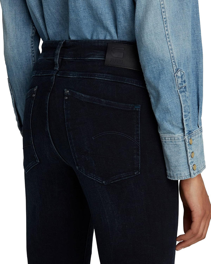 G-Star Damen Lhana Skinny Jeans 24W / 32L Schwarz (Worn in Eve Destroyed D19079-8971-c267), 24W / 32