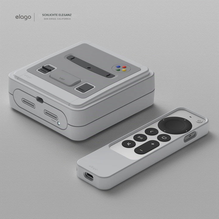 elago T4 Case Hülle Kompatibel mit Apple TV 4K 3. Generation (2022) - Mit IR Sensor Ausschnitt und L