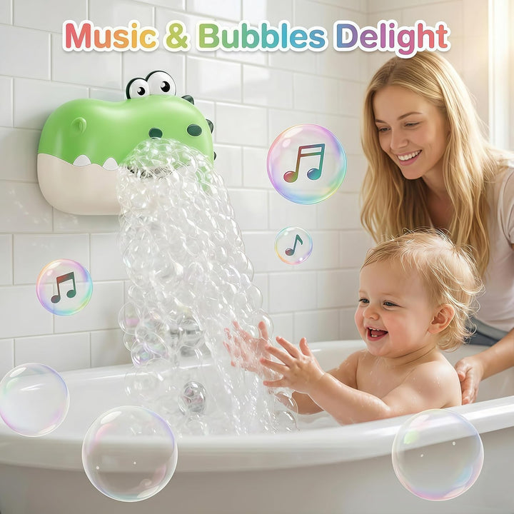 Badewannenspielzeug ab 1 2 3 4 5 Jahre, Badespielzeug Baby mit Musik, Badespielzeug Bubble, Dinosaur