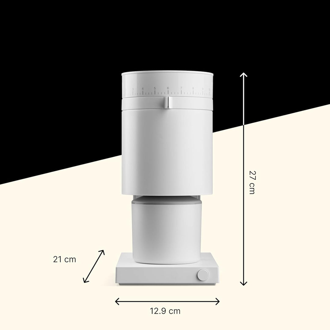 Fellow Opus Kegelmahlwerk-Kaffeemühle – Elektrische Allzweck-Kaffeemühle – Espressomühle mit 41 Eins