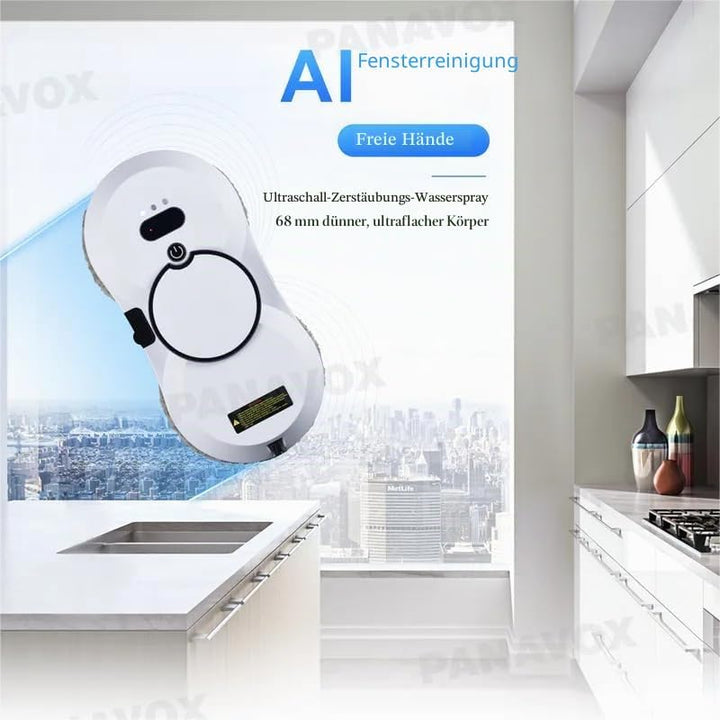 EagerMinds Fensterreinigungsroboter, 5600PA, automatisches Fensterreinigungssystem, für alle glatten