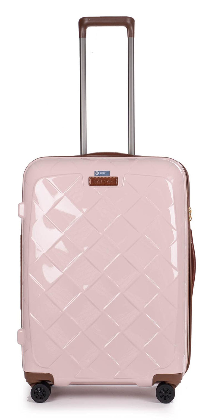 Stratic Leather & More 4-Rollen Trolley 65 cm Rose 60 cm, Rose 60 cm