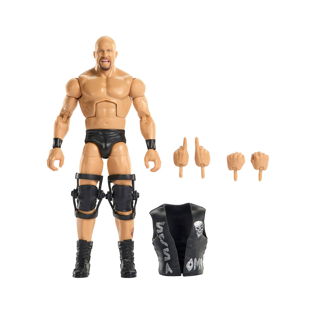 Mattel WWE Elite Actionfigur und Zubehörteile, Greatest Hits 2025, ca. 15 cm grosse Sammelfigur Ston