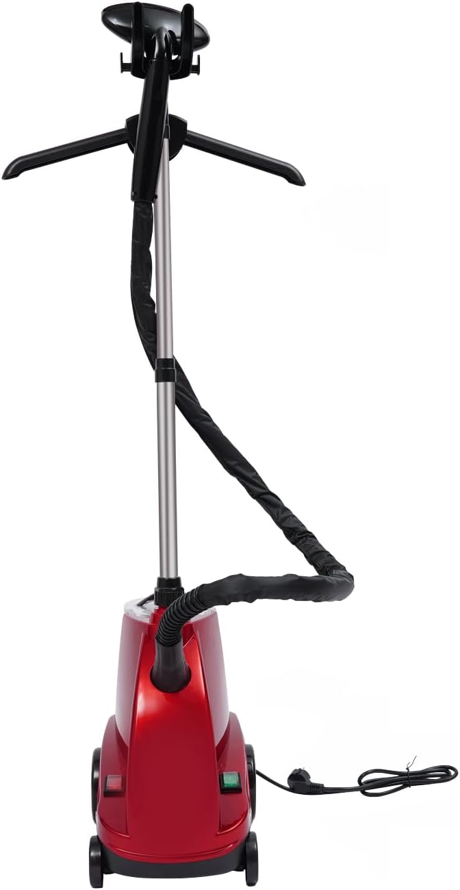 Steamer Dampfglätter Mobil Vertikal-Dampfbügler 2500W mit Rollen 3L-Wassertank 1-Stunde-Dampf Dampfb