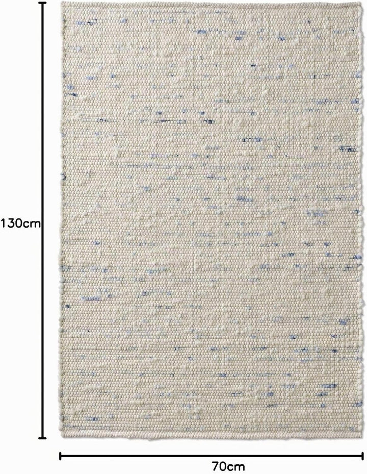 Taracarpet Handweb-Teppich Oslo Wolle im Skandinavischem Landhaus Design Wohnzimmer Esszimmer Schlaf