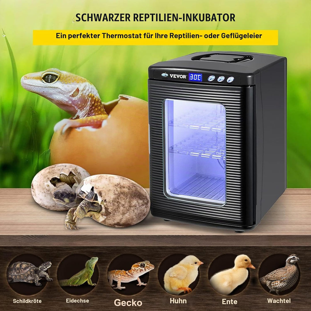 Happybuy Reptile Incubator 25L Scientific Lab Incubator Kühlen und Heizen 5-60 °C 12V / 110V Arbeit