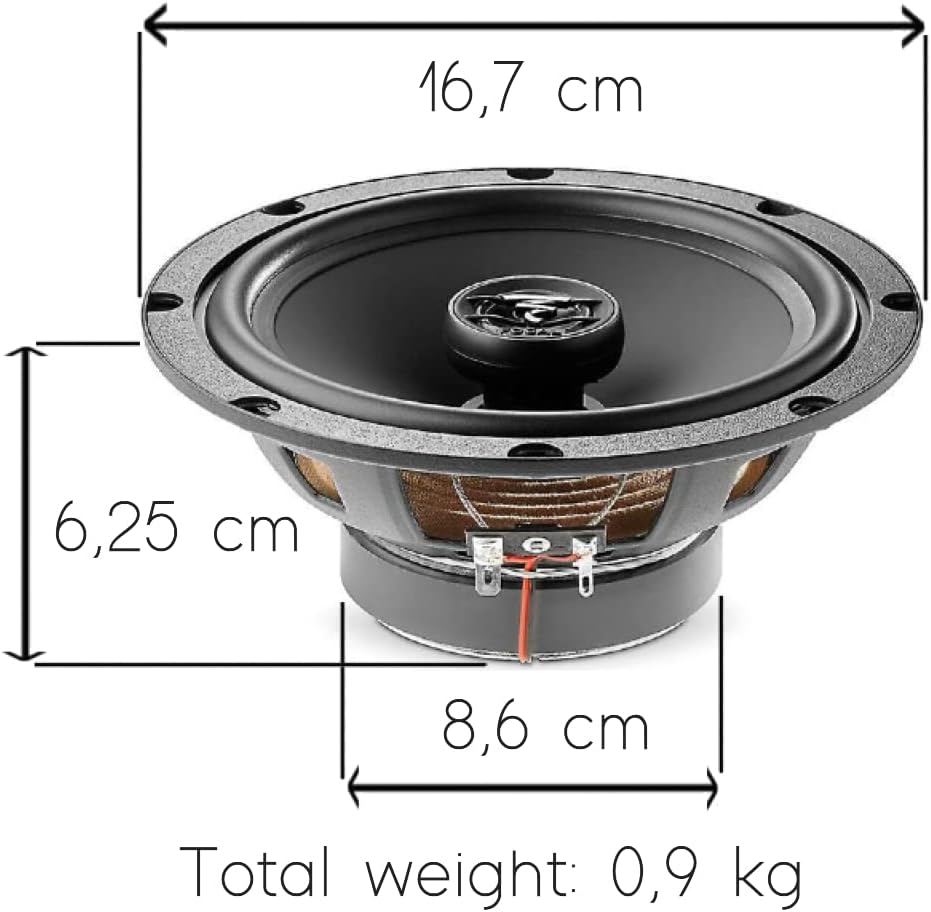 KIT-Set FÜR Focal Auditor ACX-165 ACX165 2 koaxial Lautsprecher 2 Wege 16,5 cm 165 mm 6,5" Durchmess