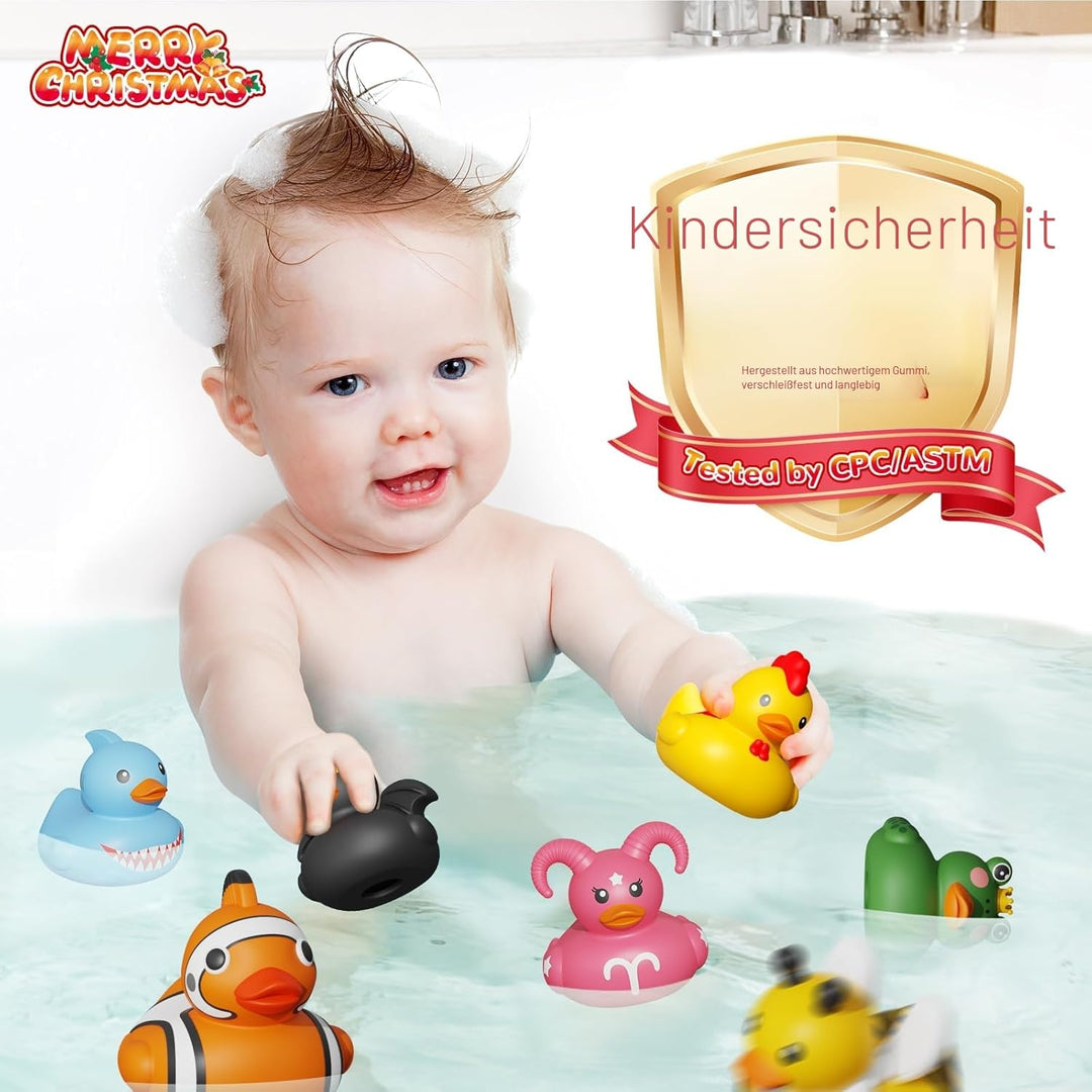 Weihnachts Adventskalender Enten Badeenten Adventskalender Baby Adventskalender 24 Stück Quietscheen