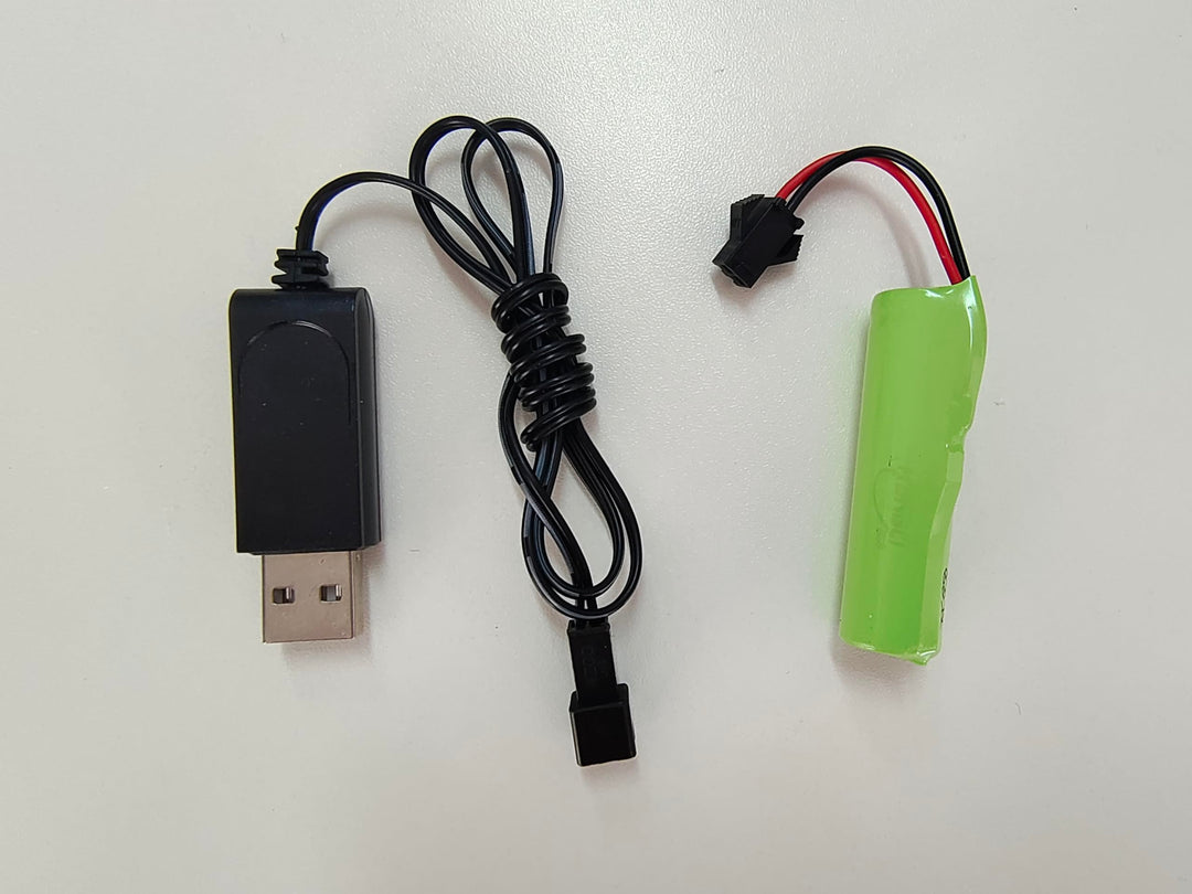 Tanzmatte Batterie und USB Ladekabel