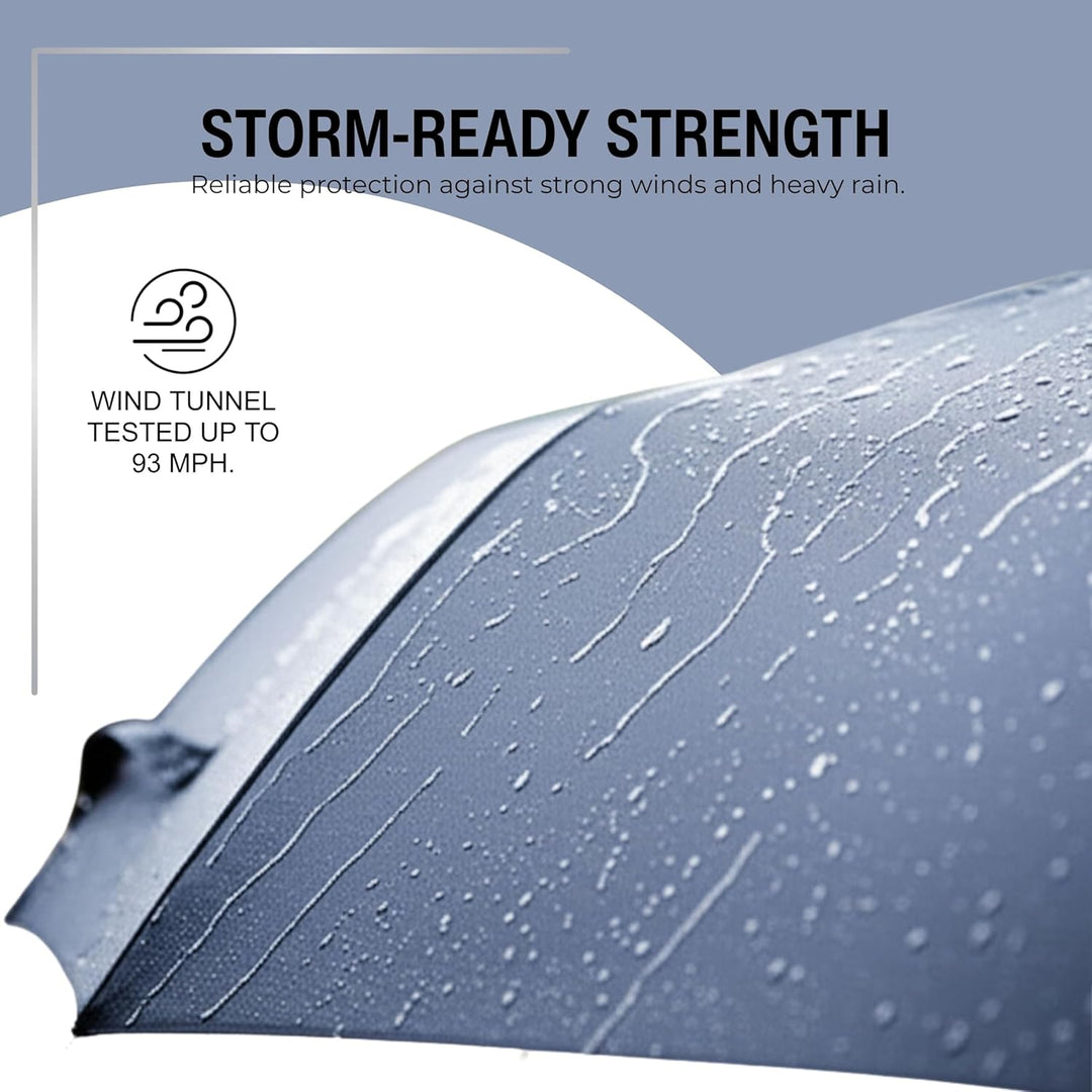 Knirps Taschenschirm T.260 Medium Duomatic Black - Automatisches Öffnen und Schliessen - winddicht -