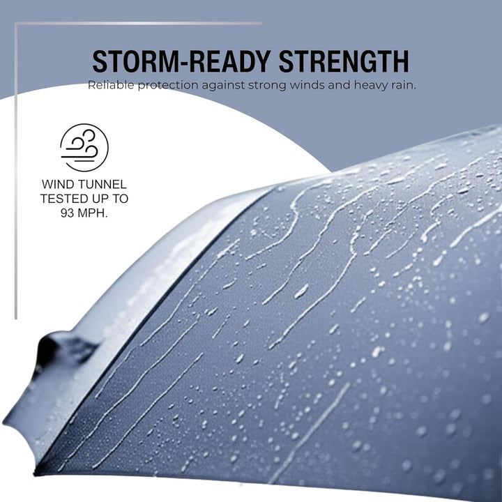 Knirps Taschenschirm T.260 Medium Duomatic Black - Automatisches Öffnen und Schliessen - winddicht -