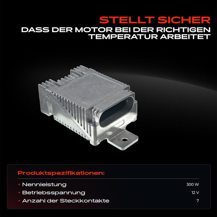 Frankberg Lüftersteuergerät Steuergerät 7-polig für CLK A208 C208 SLK R170 Vaneo 414 C-Klasse W202 S