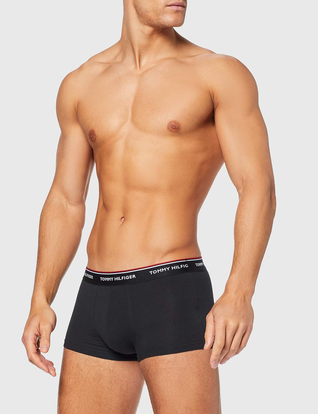 Tommy Hilfiger Herren 3er Pack Boxershorts Low Rise Trunks Baumwolle S Schwarz (Black), S Schwarz (B