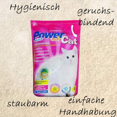 6 x 5 l = 30 L Power Cat Magic Silikat Katzenstreu Powercat