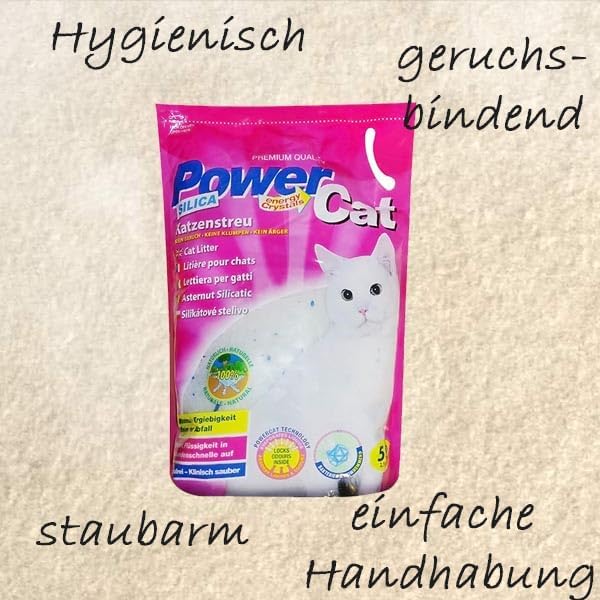 6 x 5 l = 30 L Power Cat Magic Silikat Katzenstreu Powercat