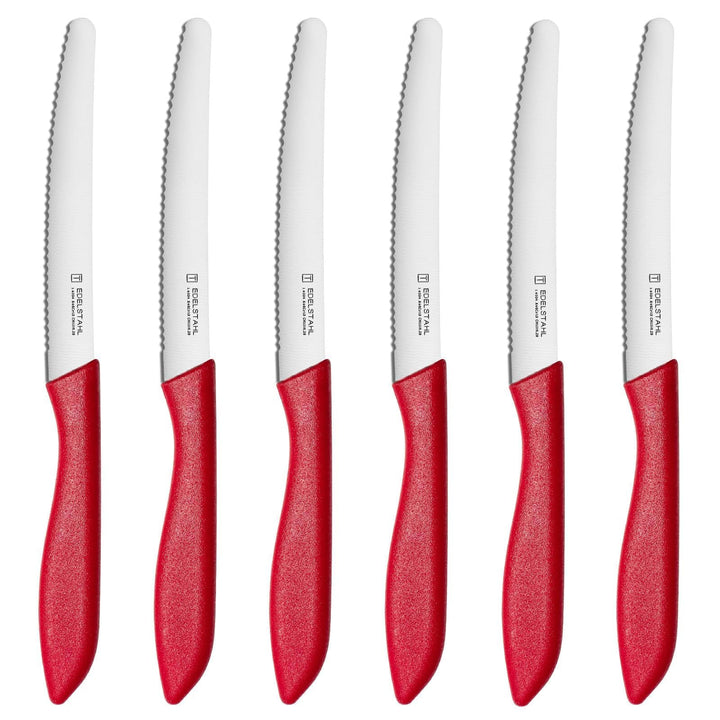 targzier Frühstücksmesser 6er-Set, superscharf,Brotmesser mit Wellenschliff,Frühstücksmesser,Profi-T