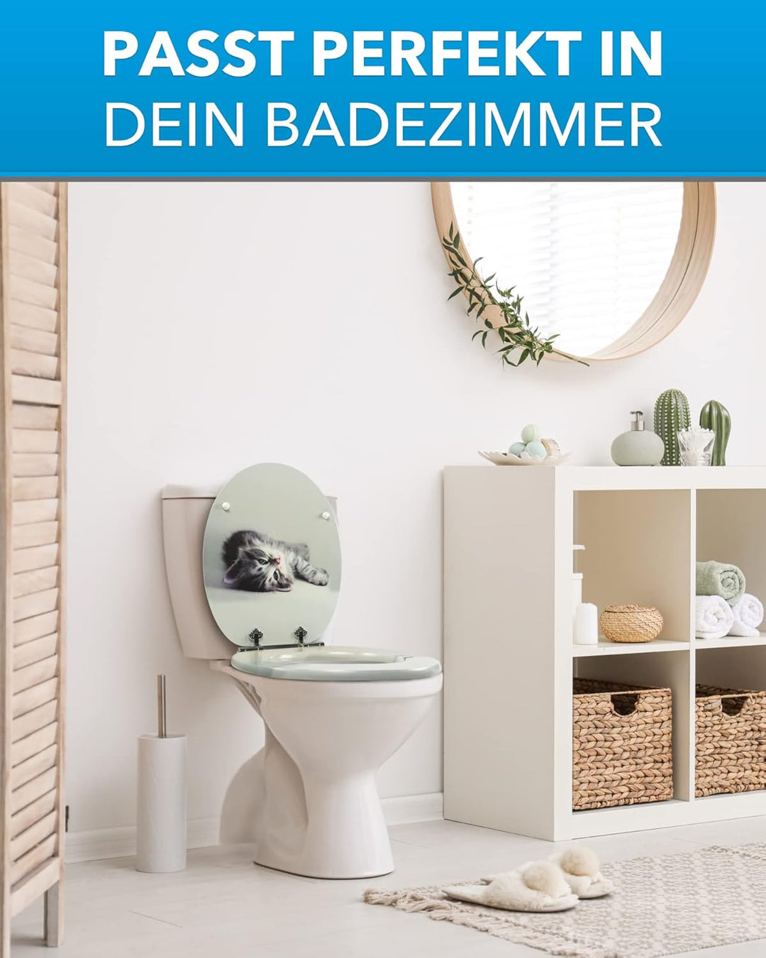 Xonic Design WC-Sitz - Premium Klo-Deckel - Toilettensitz mit Absenkautomatik - hochwertige Klobrill