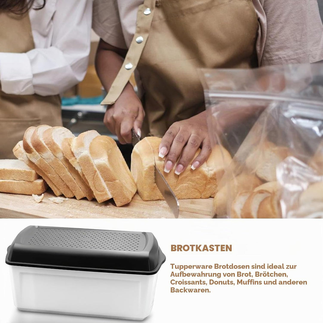SUNOYA Brotkasten, Brotbox Mit Luftloch, Brotkasten Mit Grosser Kapazität, Lebensmittelecht Brot Bre