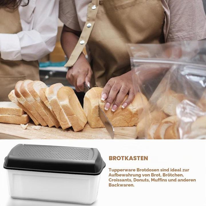 SUNOYA Brotkasten, Brotbox Mit Luftloch, Brotkasten Mit Grosser Kapazität, Lebensmittelecht Brot Bre